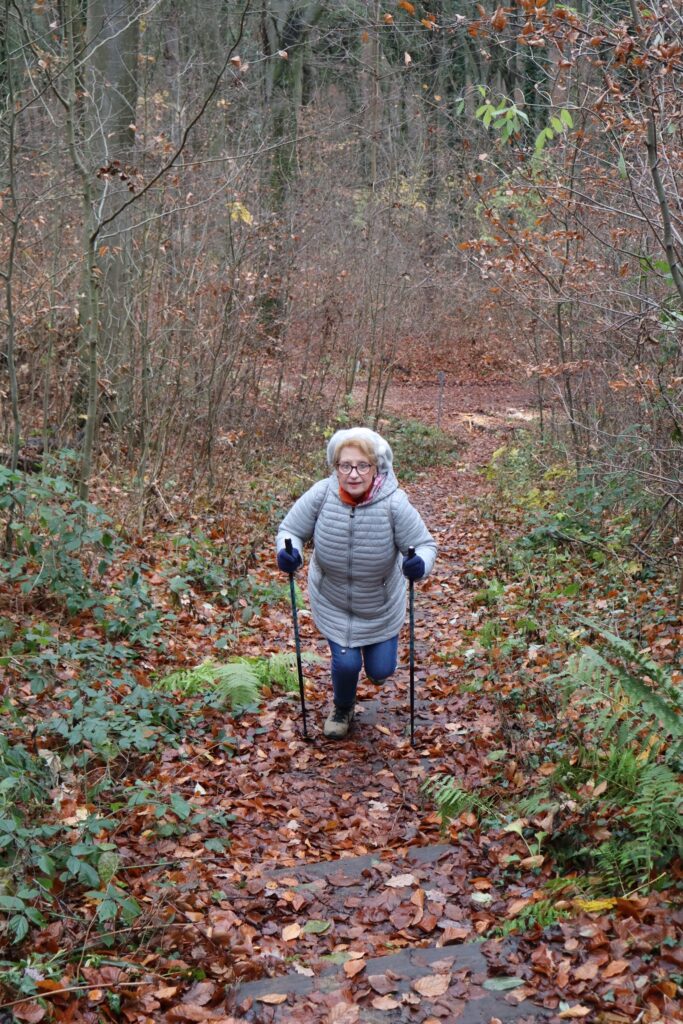 seniorzy na rajdzie w Puszczy Bukowej