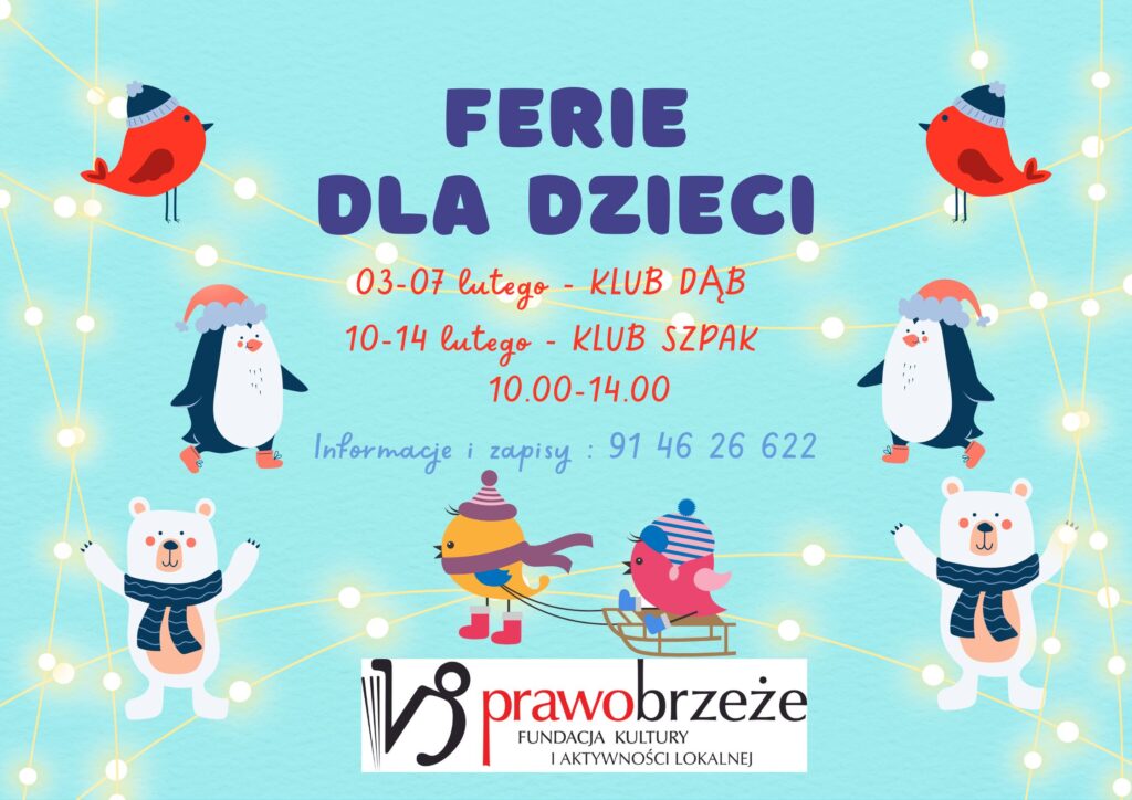 oferta dla dzieci podczas ferii zimowych