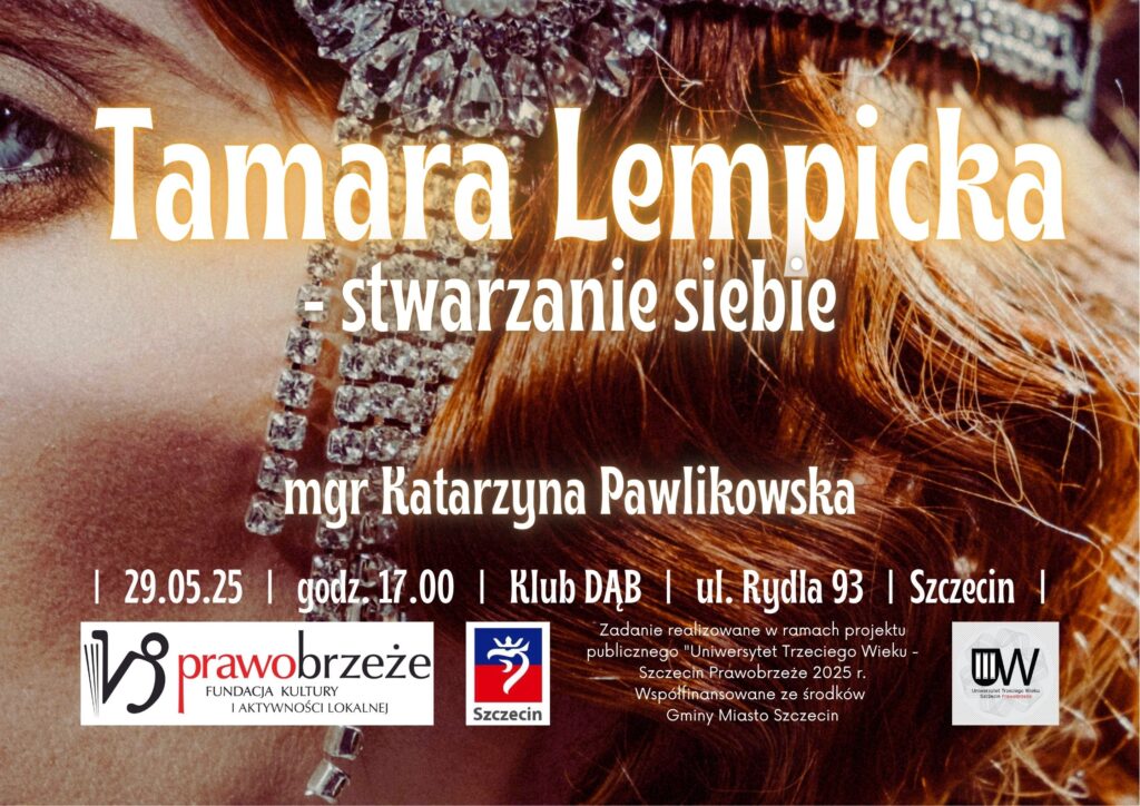 zdjęcie przedstawia profil kobiety w stylu art deco