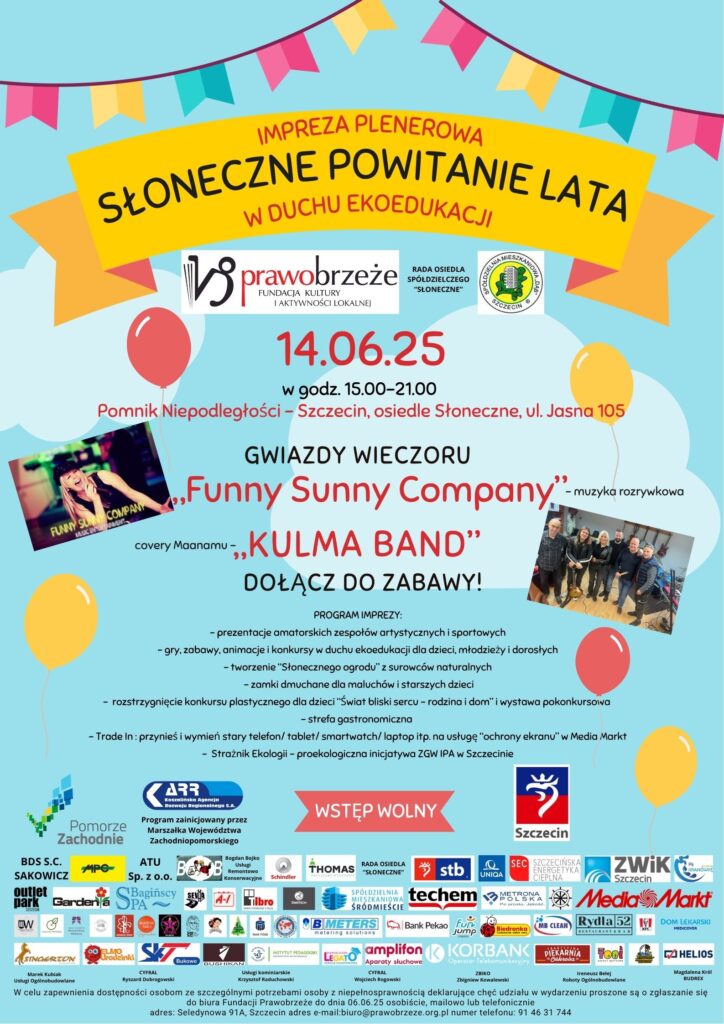 zdjęcie przedstawia plakat promujący imprezę plenerową