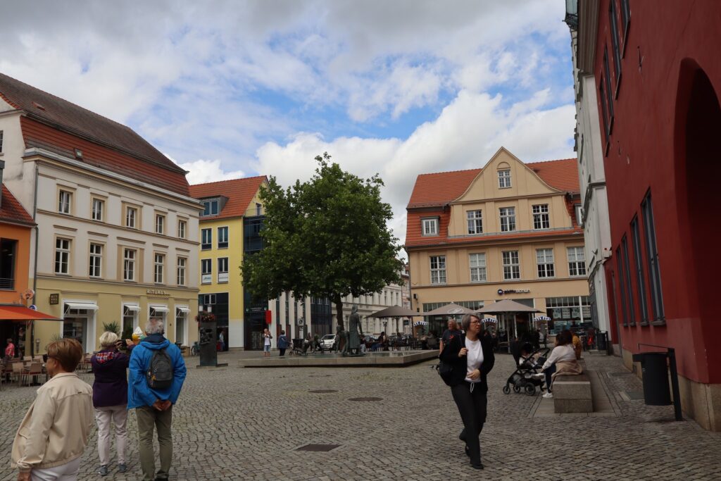 zdjęcie przedstawia uczestników wycieczki do Greifswaldu i Stralsundu