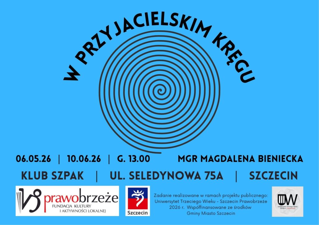 plakat przedstawia spiralę skręconą w krąg